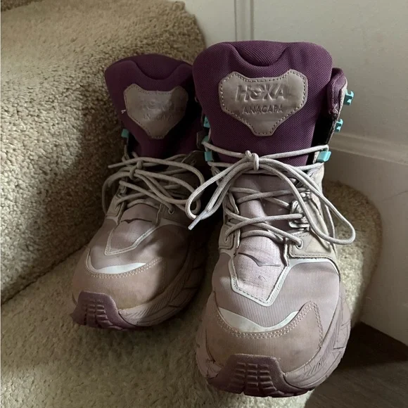 Hoka Ancapa Mid Purple and Teal - Picture 3 of 3